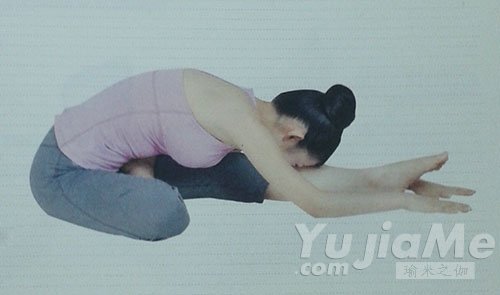 半蓮花單腿背部伸展式5